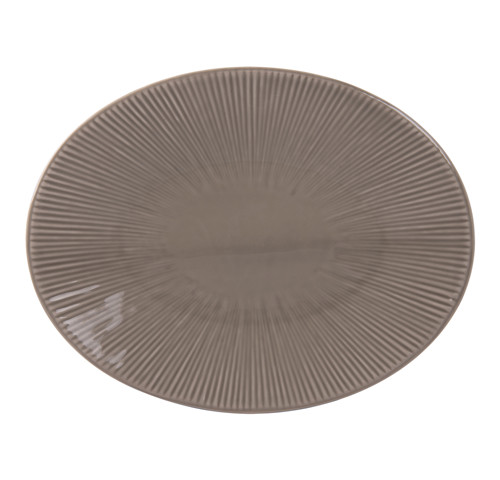 Earthenware dish - Plat ovale 32x41cm